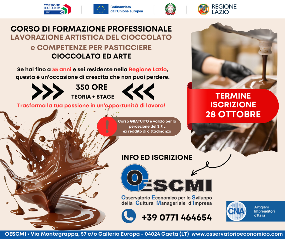 Corso di Formazione: Cioccolato ed Arte